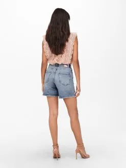 ONLY Denim Shorts Regular Jeans Veneda Dames Blauw -ONLY Elegant winkel 71f2495bb671bf51ca12df0d02e05eb6