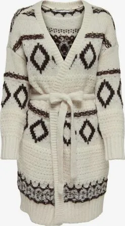 ONLY Vesten Gebreid Vest Mya Dames Greige