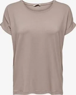 ONLY T-shirts Shirt Moster Dames Taupe