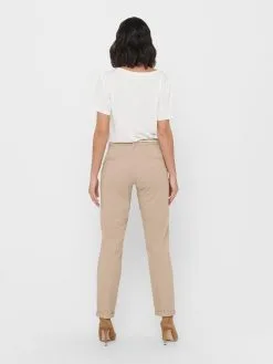ONLY Chinos Slimfit Chino Biana Dames Lichtbruin -ONLY Elegant winkel 731af8bf7efd5b9e7e95d3e30aaee107