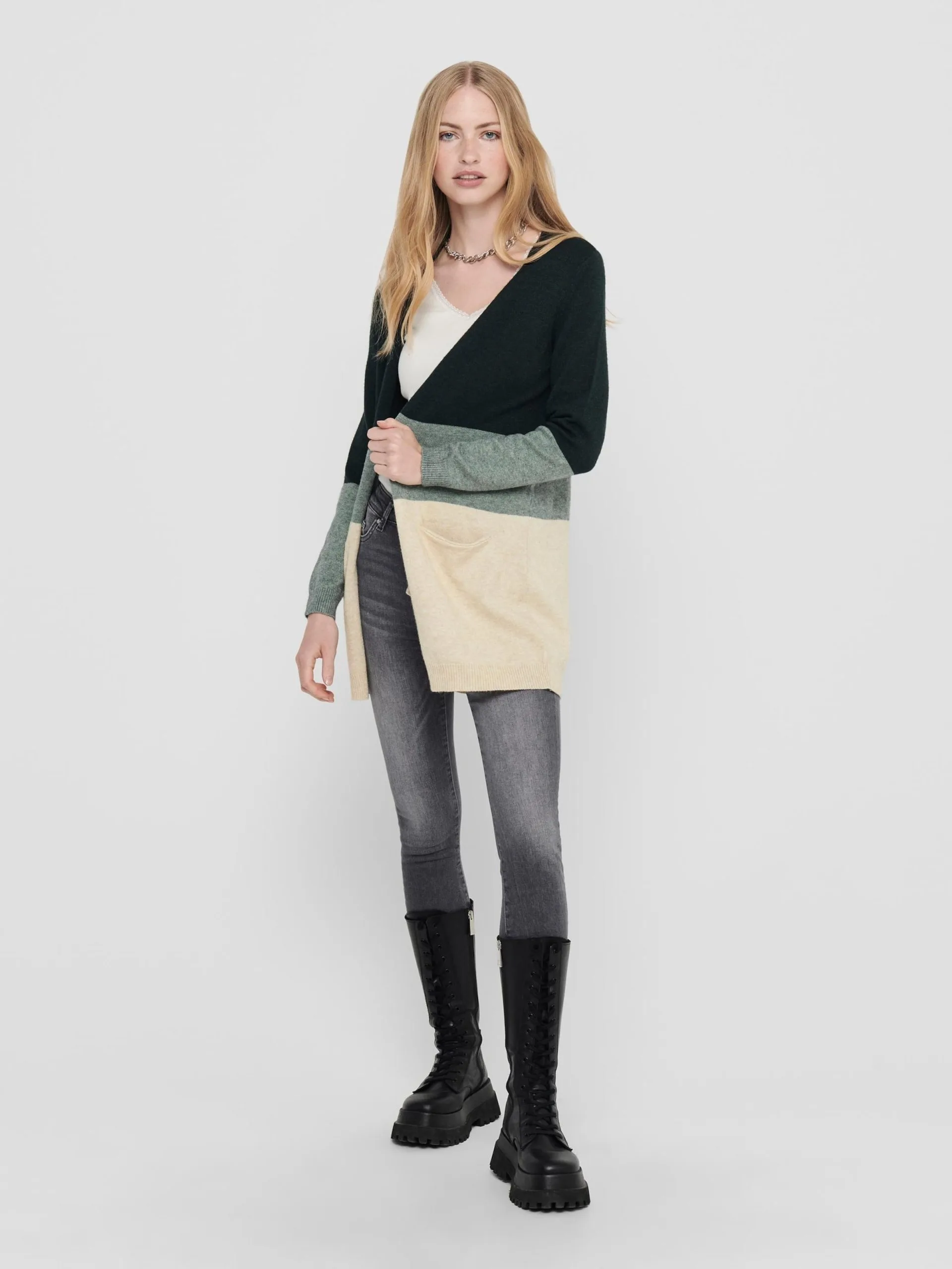 ONLY Vesten Gebreid Vest Queen Dames Spar / Pastelgroen 5 ONLY Vesten Gebreid Vest Queen Dames Spar / Pastelgroen - Afbeelding 5