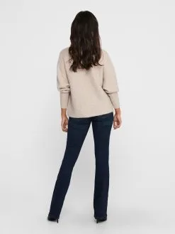 ONLY Basic Truien Trui Daniella Dames Beige -ONLY Elegant winkel 742da2b4e65f08233a5b0602fa4cb4f7