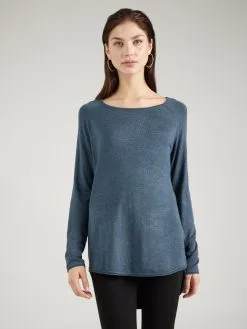 ONLY Fijngebreide Truien Trui Mila Dames Duifblauw -ONLY Elegant winkel 74ae3c6bfef11b467e94910d9948fb01