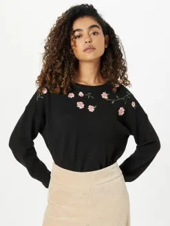 ONLY Fijngebreide Truien Trui Fie Dames Zwart -ONLY Elegant winkel 74e8fd22b005c8049442c5e967cda5bb