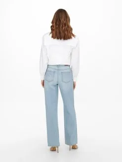 ONLY Wide Leg Wide Leg Jeans Molly Dames Lichtblauw -ONLY Elegant winkel 752de0cfc17e1e8071bcdee82a7021ce