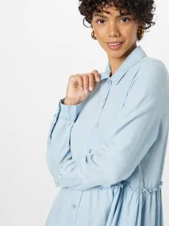 ONLY Blousejurken Blousejurk Bea Dames Smoky Blue -ONLY Elegant winkel 774530f669527bc44b90502851c3bb99