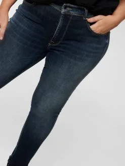 ONLY CARMAKOMA Jeans Skinny Jeans Carmaya Dames Nachtblauw -ONLY Elegant winkel 7789ef29bcab02d206de1b1e672ef934
