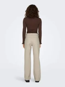 ONLY Wide Leg Wide Leg Jeans Juicy Dames Taupe -ONLY Elegant winkel 77ba8d00df0a7e88fb07820733f1c313