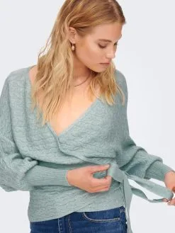 ONLY Vesten Gebreid Vest Katia Dames Mintgroen -ONLY Elegant winkel 77dc1d4576a799a87305dc8ed14ef136