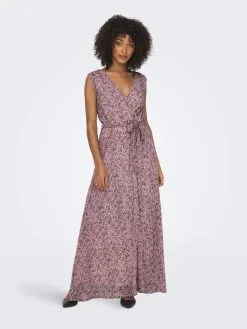 ONLY Maxi Jurken Jurk Dames Pink / Fuchsia -ONLY Elegant winkel 7807fbba1d2bc8afb8b4c66f436cb3ef