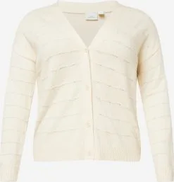 ONLY CARMAKOMA Vesten Gebreid Vest KATIA Dames Greige