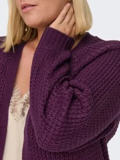 ONLY CARMAKOMA Vesten Gebreid Vest Mirla Dames Purper -ONLY Elegant winkel 78338ab9bc280bb8f0abf2e8f0e9a74a