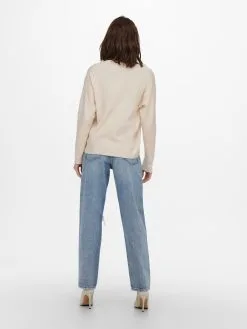 ONLY Basic Truien Trui Cari Dames Champagne -ONLY Elegant winkel 795948f42fd89d7c67681df9d8010edf