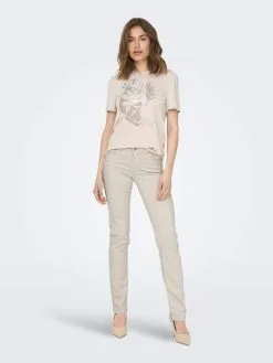 ONLY Jeans Slimfit Jeans Alicia Dames Beige -ONLY Elegant winkel 7994220d82e7775a88be534360301c60