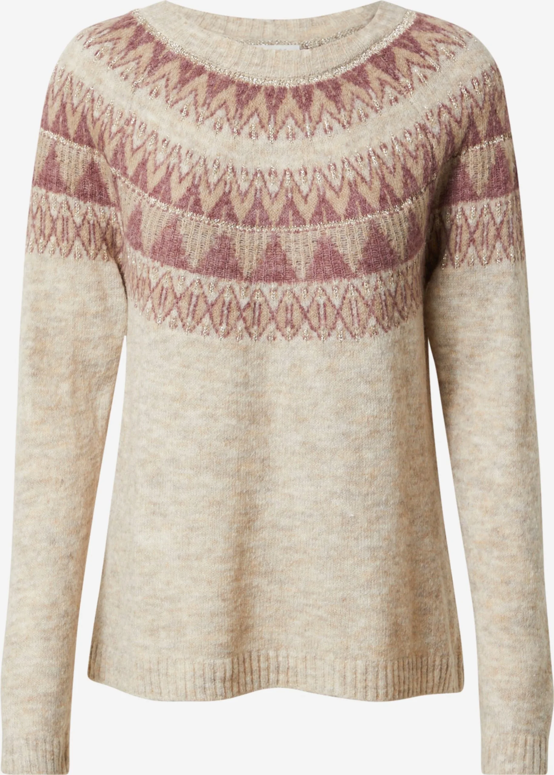 ONLY Fijngebreide Truien Trui Abelone Dames Beige 1 ONLY Fijngebreide Truien Trui Abelone Dames Beige