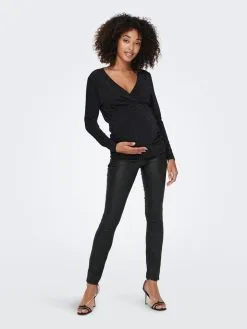 ONLY MATERNITY Tops Top Dames Zwart -ONLY Elegant winkel 7a6b7fedc2faa8faa941af3990760a53