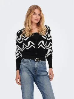 ONLY Vesten Gebreid Vest Piumo Dames Zwart -ONLY Elegant winkel 7a82c41c61f6b47934349fee7f5f975f