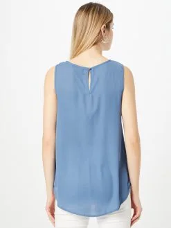 ONLY Blouse Tops Blouse ALICE Dames Smoky Blue -ONLY Elegant winkel 7a931fbf2db393e9e78def0f81b1a3b1