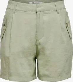 ONLY Shorts Regular Bandplooibroek Aris Dames Mintgroen