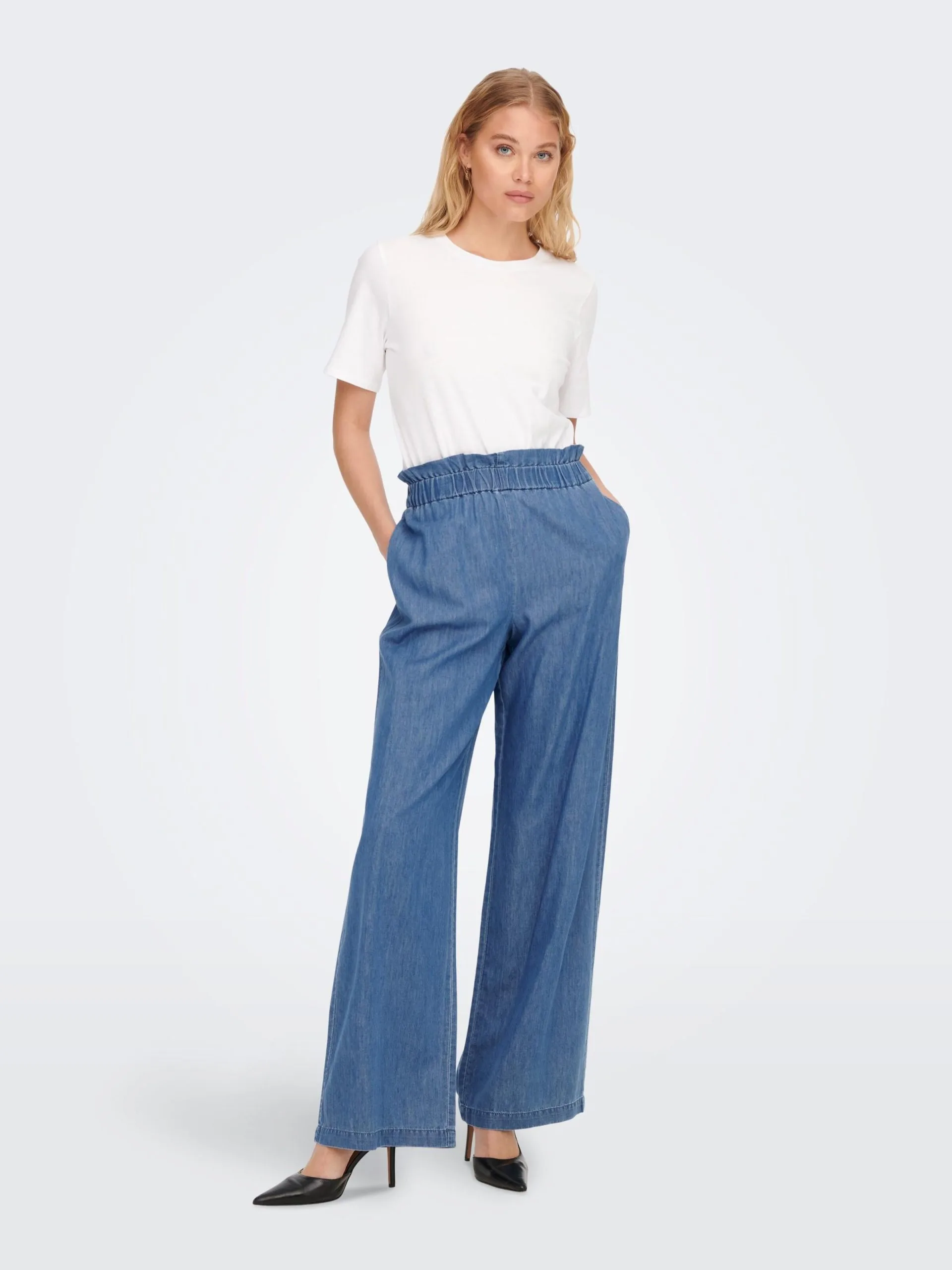ONLY Wide Leg Wide Leg Jeans Bea Dames Blauw 5 ONLY Wide Leg Wide Leg Jeans Bea Dames Blauw - Afbeelding 5
