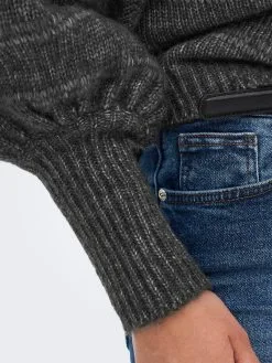 ONLY Fijngebreide Truien Trui CELINA Dames Donkergrijs 15 ONLY Fijngebreide Truien Trui CELINA Dames Donkergrijs -ONLY Elegant winkel 7b325ea9e208eaea59e1e9482605b490