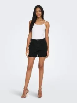 ONLY Denim Shorts Regular Jeans LEGA Dames Zwart -ONLY Elegant winkel 7b4ae70ccc235748dce3fecc966e34de