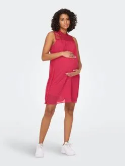 ONLY MATERNITY Mini Jurken Jurk Mama Dames Rood -ONLY Elegant winkel 7c058519210a6971a1ea78d9c4b746e2