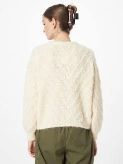 ONLY Basic Truien Trui YVIE Dames Beige -ONLY Elegant winkel 7c2742d5913ca6d6a087c155fb826028