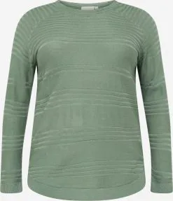 ONLY CARMAKOMA Basic Truien Trui NEW AIRPLAIN Dames Groen