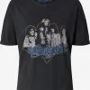 ONLY T-shirts Shirt Aerosmith Dames Zwart
