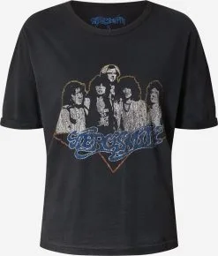 ONLY T-shirts Shirt Aerosmith Dames Zwart