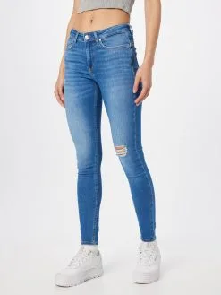 ONLY Jeans Skinny Jeans POWER Dames Blauw -ONLY Elegant winkel 7d0424c5cace5978c50bd74aea2c9844