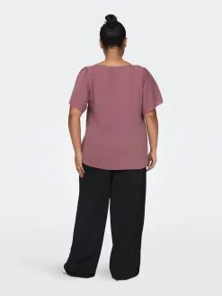 ONLY CARMAKOMA T-shirts Shirt Dames Oudroze -ONLY Elegant winkel 7d0d5b7b9a852b9072a6770085716e7b