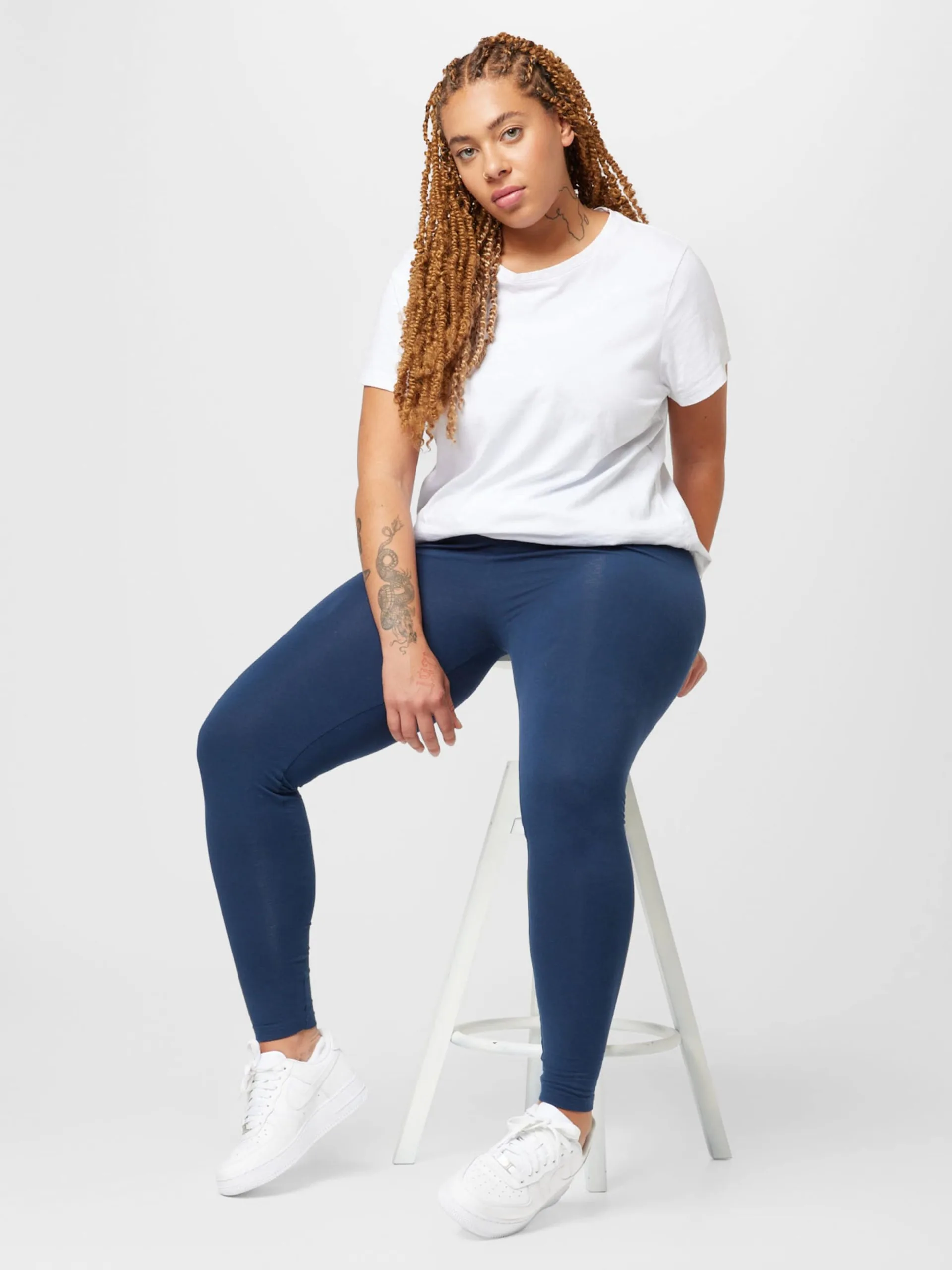 ONLY CARMAKOMA Broeken Skinny Leggings TIME Dames Nachtblauw 5 ONLY CARMAKOMA Broeken Skinny Leggings TIME Dames Nachtblauw - Afbeelding 5