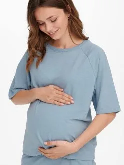 ONLY MATERNITY T-shirts Shirt Mama Dames Blauw 14 ONLY MATERNITY T-shirts Shirt Mama Dames Blauw -ONLY Elegant winkel 7d1d3fcaf4eb51943fc78fb289e7b0c6