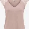 ONLY T-shirts Shirt PETRA Dames Poederroze