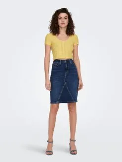 ONLY T-shirts Shirt Sandra Dames Mosterd -ONLY Elegant winkel 7e1b293ff8b628e80c82c0002a8944f6