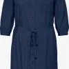 ONLY CARMAKOMA Blousejurken Blousejurk Dames Marine
