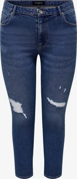 ONLY CARMAKOMA Jeans Skinny Jeans CARDAISY Dames Donkerblauw