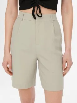 ONLY Shorts Regular Bandplooibroek Berry Dames Lichtgrijs -ONLY Elegant winkel 7e9dbc31f62cfb919f50f642b4d49403