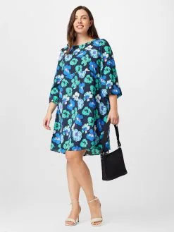 ONLY CARMAKOMA Mini Jurken Jurk CARARWEN Dames Blauw / Navy -ONLY Elegant winkel 7f210a8971ac1168f1f5a5f737c0a85d