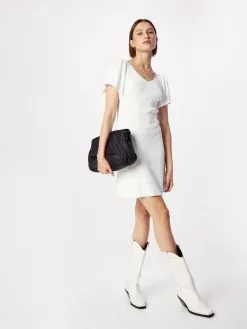 ONLY Gebreide Jurken Gebreide Jurk LEELO Dames Wit -ONLY Elegant winkel 7f654d2ea0e35e6c1fc2d48c53578413