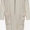 ONLY Vesten Gebreid Vest Dames Beige