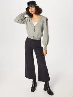 ONLY Vesten Gebreid Vest LEVA Dames Grijs Gemêleerd -ONLY Elegant winkel 7fdfd52656f40cc5e7ddf3b2fc26e833