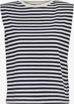 ONLY Tanktops Top Jen Dames Marine / Wit