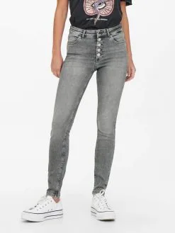 ONLY Jeans Skinny Jeans Bobby Life Dames Grijs -ONLY Elegant winkel 81845c0745b6059b5930bea0e49f2e4e