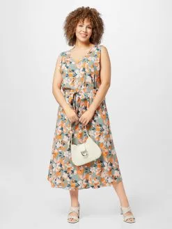 ONLY CARMAKOMA Midi Jurken Jurk Dames Pastelgroen -ONLY Elegant winkel 82672b6480f2af62a7e5f285ba96a00d