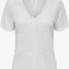 ONLY T-shirts Shirt ANJA Dames Wit