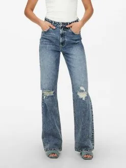 ONLY Bootcut Flared Jeans Camille Dames Blauw -ONLY Elegant winkel 82bd85547809b99a77efb357c05c241d
