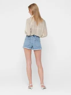 ONLY Denim Shorts Regular Jeans Cuba Dames Blauw -ONLY Elegant winkel 84242f5c37450f3f8e23f1dd3172eb6e